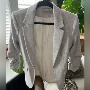 Rouched Sleeve Blazer